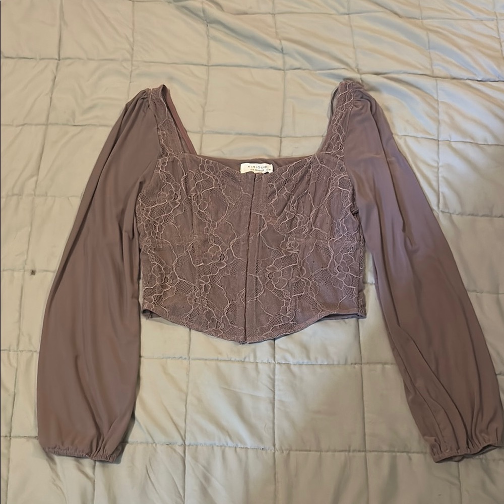 Elegant Lace Long Sleeve Top
